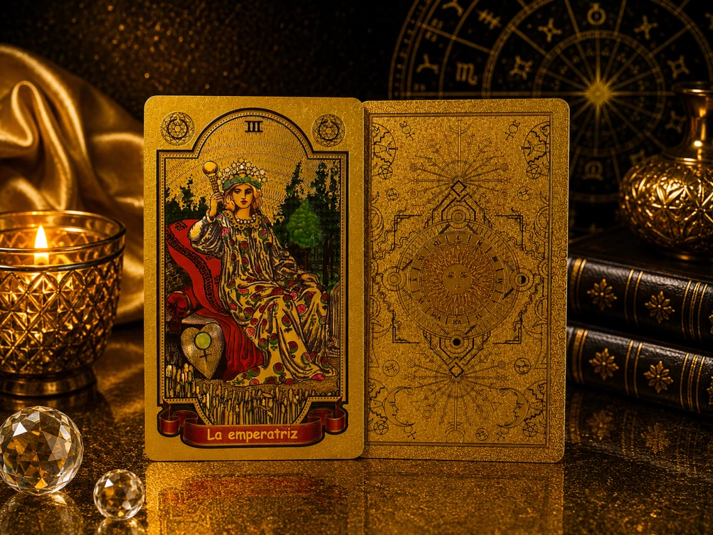 Vintage Tarotkarten Für Anfänger – 78 Karten Mit Goldschnitt, Inklusive 88-seitigem Anleitungsbuch, 400g Papier, Ideal Für Wahrsagerei & Selbsterkenntnis